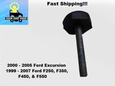 F81Z16758AB 99-07 Ford Super Duty F250 F350 F450 F550 capó ajustador tope amortiguador Foto 1 de 4