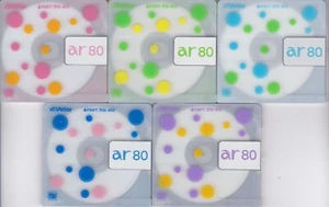 Set of 5 JVC Victor "Ar" Series 2 colorful Minidiscs -- 80 minutes - Picture 1 of 5