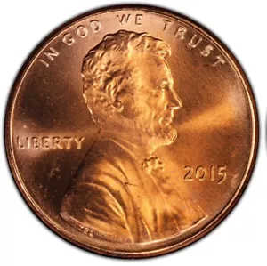 2015 P Lincoln Memorial Cent BU Penny Brilliant Uncirculated Cent 73 - Picture 1 of 3