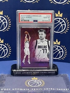 🇺🇸🏀2019 PANINI CHRONICLES LUKA DONCIC #206 PINK - GEM MINT PSA 10💎📈 - Picture 1 of 2