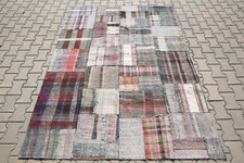 runner rug,ivory rug,solid rug, flatwave rug, patchwork, turkish,7'9x5'7 ft 297 