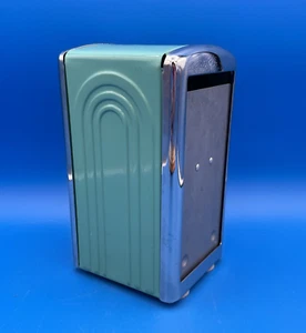 Vintage Fiesta Napkin Holder Turquoise Fiestaware Diner 7.5" 1996 Homer Laughlin - Picture 1 of 8
