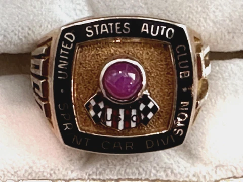 LARRY DICKSON USAC 1969 SPRINT CAR CHAMPIONSHIP RING INDY 500 DRIVER Cover