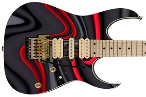 Guitar Skin Axe Wrap Re-skin Music Lava Striped Swirl 951 - Picture 1 of 12