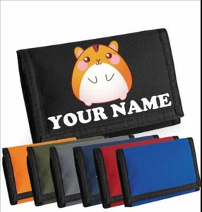 Cartera Infantil Personalizada Hámster Kawaii Cartera Niñas Niños Billetera Tarjeta Moneda - Imagen 1 de 13