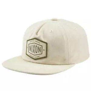 NIXON Men's Strapback Hat ANDERSON STRAPBACK - Chalk - One Size - NWT - Picture 1 of 2