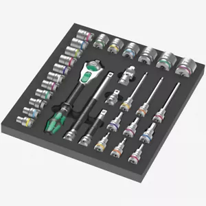 Juego de trinquete de 1/2" con inserto de espuma Wera 150112 8000 C ciclope - Imagen 1 de 1