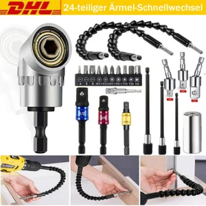 Winkelschrauber Vorsatz Adapter Winkelaufsatz Akkuschrauber Bithalter 1/4" DHL - Bild 1 von 28