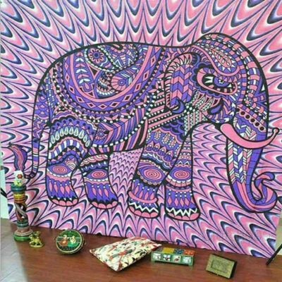 Mandala psicodélico tapiz de pared arte hippie flor pared colgante manta decoración Foto 1 de 4