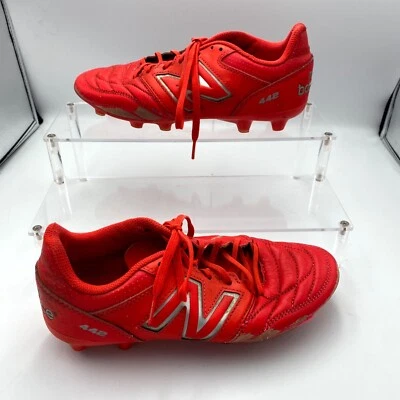 New Balance 442 V2 Team FG MS42FRD2 Men's 6.5 Sneakers Red Leather Soccer Cleats - Image 1 of 4