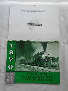 1970-GOLDEN WEST STEAM RAILROAD TRAIN CALENDAR - Picture 1 of 1