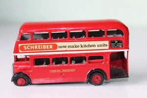 Autobús de dos pisos 1:76 de metal blanco - cocinas Schreiber - para restauración - Imagen 1 de 7