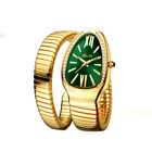 Snake Quartz SERPENT Cobra Gold Bracelet Bangle Wrist Watch Crystals New Luxury