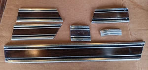 69 70 71 72 Chevy GMC pickup truck wood grain side trim aluminum moldings chrome - Picture 1 of 9