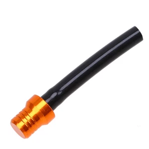 Gold Motorcycle Fuel Gas Tank Cap Breather Pipe Hose Tube 2 Way Valve Vent - Picture 1 of 9