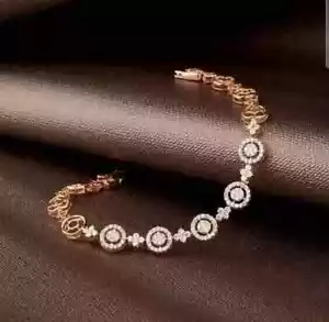 10 Ct Round Cut Lab-Created Diamond Tennis Bracelet 14K Rose Gold Plated - Picture 1 of 4