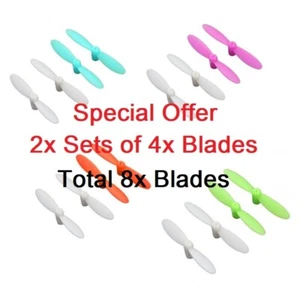 2x Sets CX-10WD L7W CX-11 H111 Xseries FQ777-124 Hubsan RC Drone Blade Hélice - Photo 1 sur 12