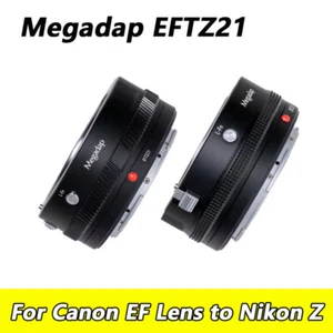 Megadap EFTZ21 Auto Focus Lens Adapter Ring for Canon EF to Nikon Z Mount Camera - Picture 1 of 10