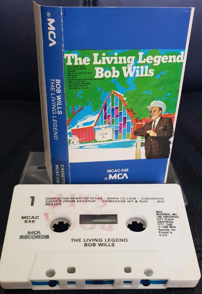 Bob Wills - The Living Legend - country cassette tape excellent, cover VG+ - Image 1 of 2