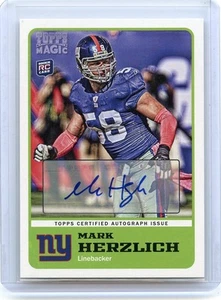 2011 TOPPS MAGIC #48 MARK HERZLICH AUTOGRAPH ROOKIE RC, NEW YORK GIANTS, 90413 - Picture 1 of 1