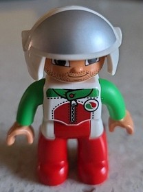 LEGO DUPLO - RACING CAR DRIVER - RALLY CAR - 10589 - VINTAGE - USED