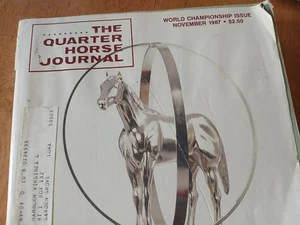 The Quarter Horse Journal Magazine November 1987 World Championship Show Issue - Foto 1 di 10