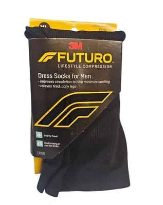 FUTURO Mens Compression Socks Sz XL (12.5+) Firm Compression Level 20-30  - Image 1 of 2