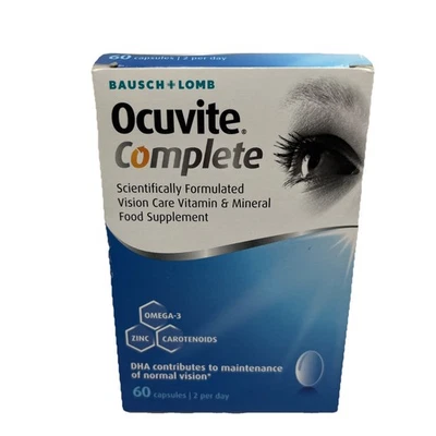 Ocuvite Complete 60 Softgel Eye Supplement 30 DAY SUPPLY (1 MONTH) Bausch & Lomb