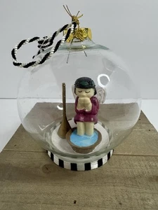 Mary Engelbreit Glass Globe Ornament Angel Soaking Her Feet - Picture 1 of 6