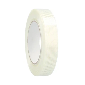 4 Mil Clear Filament Strapping Fiberglass Tape 48 Rls Reinforced Tape 2"x60 Yds - Picture 1 of 8