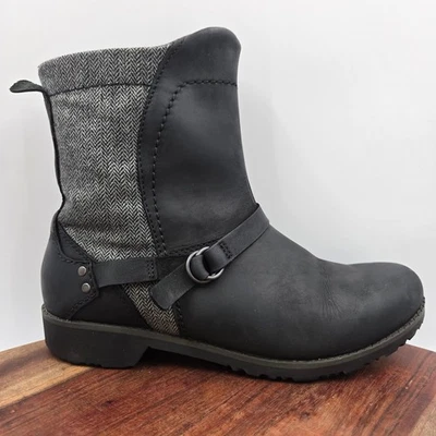 Botas Eddie Bauer Covey 2.0 para mujer 9.5 negras nobuck espiga motociclista Foto 1 de 4