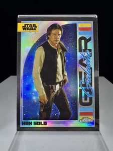 Tarjeta 2024 Topps Chrome Star Wars Galactic Gear Han Solo #GG-3 El Retorno del Jedi - Imagen 1 de 6