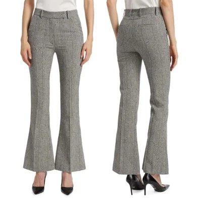 NWT Generation Love Presley Plaid Bootcut Pants Gray Black Womens US 8/10 Office - Image 1 of 4