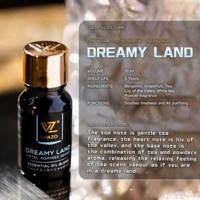 VANZO Dreamy Land Ätherisches Öl 100% Japan Original 10ml Aroma KOSTENLOSER V... - Bild 1 von 4