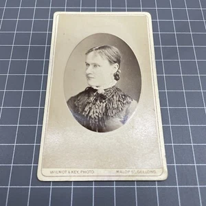 CDV Cabinet Studio Card Photograph Art c1870s GoldRush Geelong Wilmot Key Vic - Picture 1 of 2