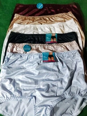 Lot of 4 Vanity Fair Women's briefs Size 12 satin panties - Image 1 of 4