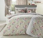 Vintage Shabby Chic Floral Duvet Quilt Cover Set Reversible Beige And Coral Single