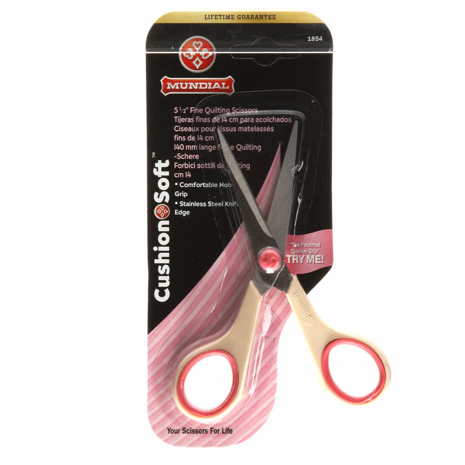 Mundial 5 1/2 Inch Fine Quilting Knife Edge Scissors 1854 - Image 1 of 1