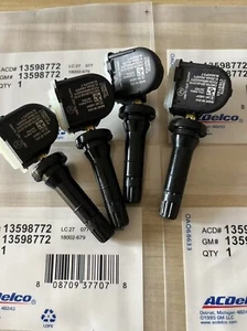 Genuine OEM TPMS Sensors for GM BUICK CADILLAC CHEVROLET 13598772 4PCS - Picture 1 of 5