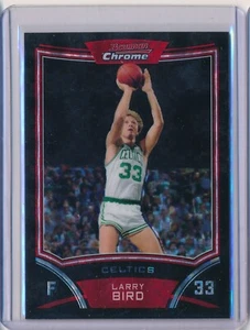 2008-09 Bowman Draft Picks & Stars Chrome X-Fractor 133/299 Larry Bird #109 HOF - Picture 1 of 2