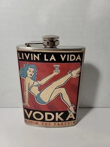 Trixie & Milo Livin' La Vida Vodka Join The Party 8 Oz Flask - Picture 1 of 3
