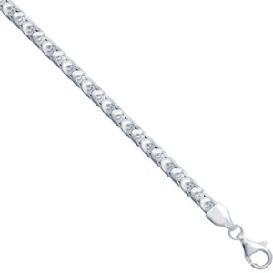 Silver Square Franco Chain 2.5mm 20" | Durable & Stylish Necklace - Picture 1 of 4