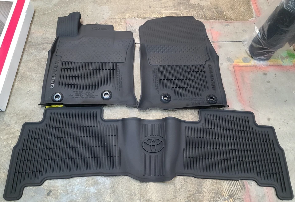 Genuine OEM Toyota 4Runner Front & Rear All Weather Floor Mats PT908-89160-02