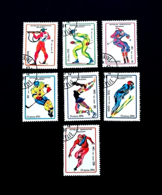 MADAGASCAR Stamp Lot - 1991 Olympic Games Albertville France r86 MNH CTO🔥 - Image 1 of 2
