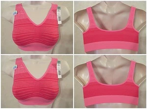 2 NWT HANES Size S Cozy Comfort Pink Wire Free Bras~34C 36A 36B 36C 38A 38B - Picture 1 of 11