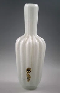 MID CENTURY G FERRO MURANO GLASS PULEGOSO FROTHY BUBBLES LAMP BASE WHITE LABEL - Picture 1 of 9