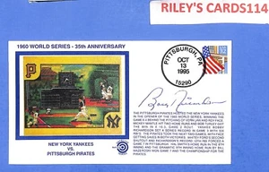 BOBBY RICHARDSON First Dat Cover AUTOGRAPHED - YANKEES 1960 WS - Picture 1 of 2