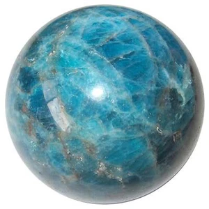 Sfera di apatite naturale fatta a mano blu cielo alte vibrazioni sfera di cristallo 40-45 mm - Foto 1 di 3