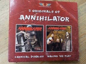 2 ORIGINAL CD'S OF ANNIHILATOR "CARNIVAL DIABLOS" & "WAKING THE FURY" LIKE NEW - Picture 1 of 7