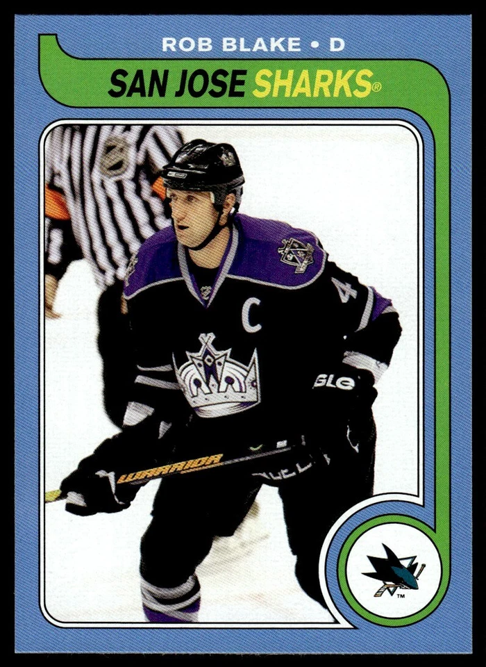 2008-09 O-Pee-Chee 1979-80 Retro Rob Blake San Jose Sharks #9 - Image 1 of 2